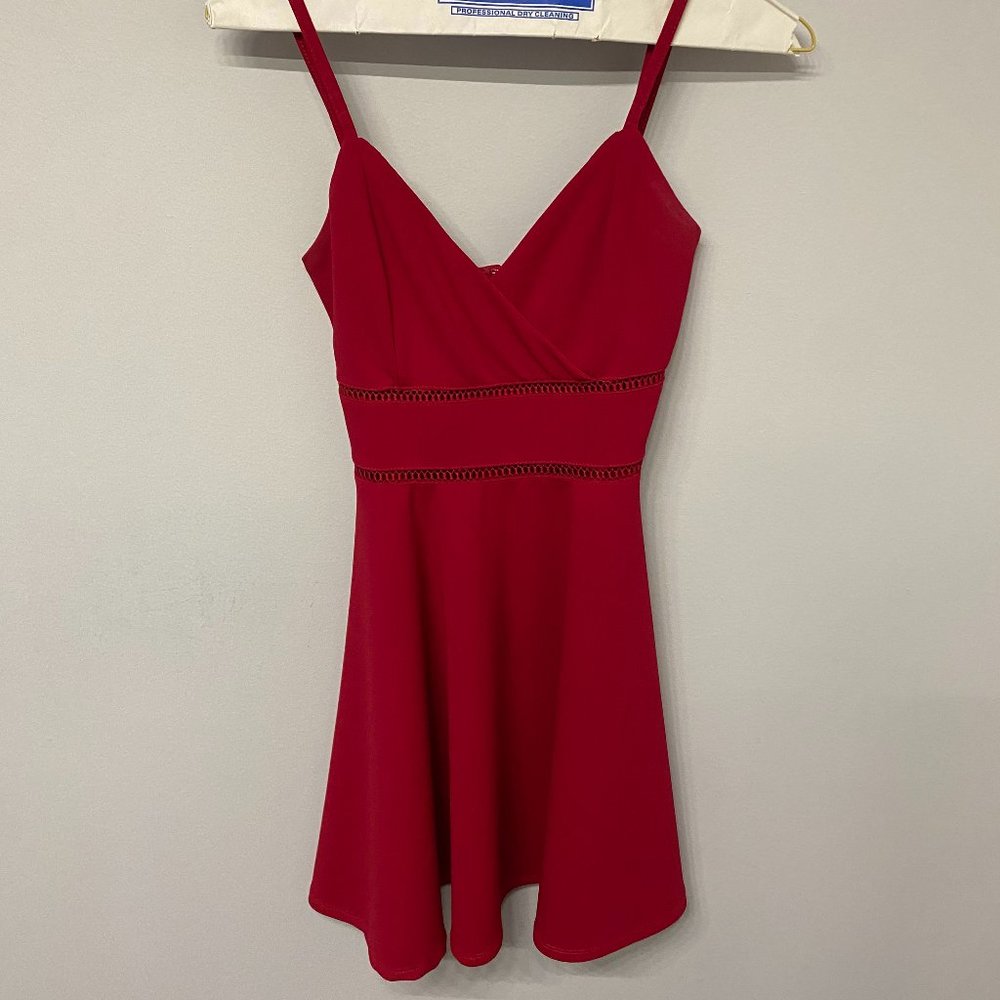 Francescas Red Mini Dress